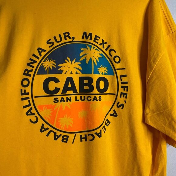 Life's a Beach Cabo San Lucas Yellow Crewneck Shirt - Picture 5 of 5